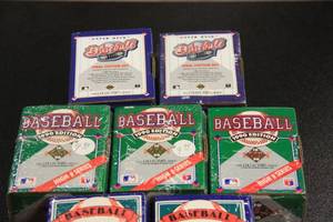 lot 44 image: 1989 1990 & 1991 Upper Deck Baseball High Series Set Lot  7 Sets