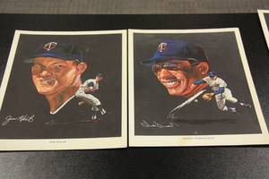 lot 56 image: Minnesota Twins 1963 Western Oil Art Print Premium Lot  7 Prints