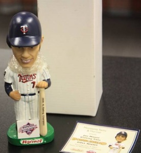 lot 59 image: 2007 Minnesota Twins Joe Mauer Bobblehead
