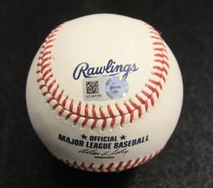 lot 70 image: Minnesota Twins Autograph Baseball  Rich Rollins MLB COA (1965 World Series)