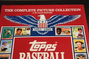 lot 73 image: 1985 Topps Baseball Card Picture Collection Book