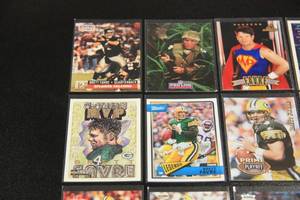 lot 88 image: Green Bay Packers Brett Favre Football Card Lot  16 Different Cards wRookie Card