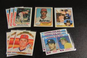 lot 107 image: Nolan Ryan Early 1980s Baseball Card Lot  17 Cards