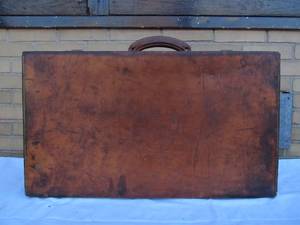 Nice Old Vintage BROOKS BROTHERS Leather Suitcase