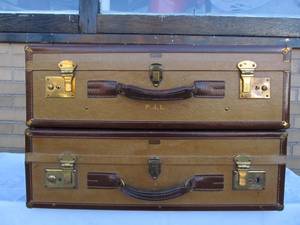 Nice Pair of Vintage 1930s HARTMANN SkyMates Suitcases