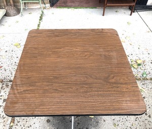 Vintage Mid Century HERMAN MILLER Table wSteel Base