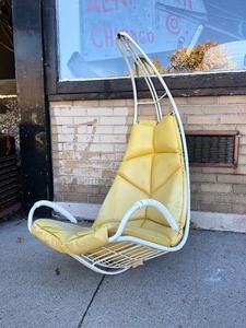 Signed Mid Century HOMECREST Hanging Chair wCushion