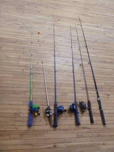 lot 66 image: 6 Fishing Rods and 5 Reels