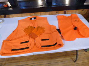 lot 81 image: 2 Blaze Orange Hunting Vests