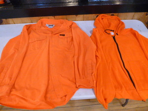 lot 82 image: 2 Blaze Orange Shirts