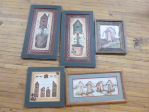 lot 131 image: 5 Cabin Framed Prints