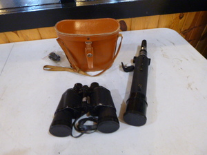 lot 137 image: Binoculars and Scope