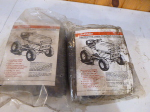 lot 143 image: 2 True Value Protective Lawn Tractor Covers