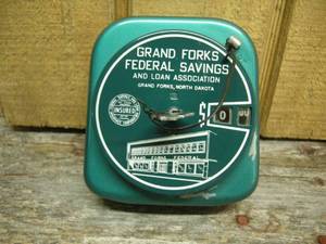 lot 32 image: Vintage Add-A-Coin Advertiser Bank