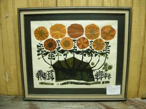 lot 77 image: Vintage David Weidman Flowers Signed and Numbered Print