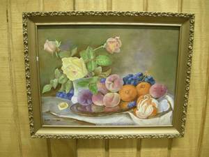 lot 84 image: Doris Conrad Oil Painting on Board
