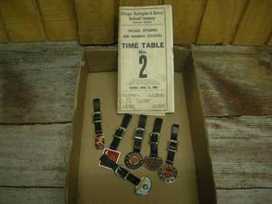 lot 116 image: Vintage Railroad Items