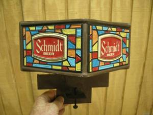 lot 121 image: Schmidt Beer Sign