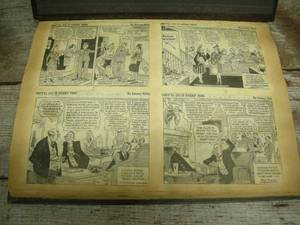 lot 226 image: Antique Cartoon Strip Scrap Book