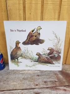lot 127 image: Minty Vintage Fitgers Vacuform Quail Sign