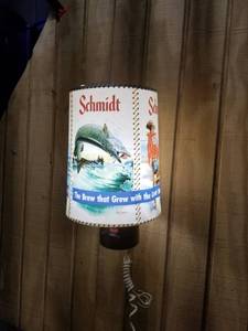 lot 138 image: Vintage Schmidt Beer Wall Light
