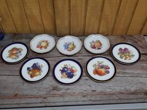 lot 249 image: Vintge German Collector Fruit Plates