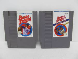 lot 32 image: Bases Loaded 1 & 2 - Nintendo NES
