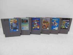 lot 105 image: Lot of 6 Nintendo NES Games