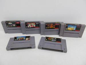 lot 106 image: Lot of 6 Super Nintendo Games