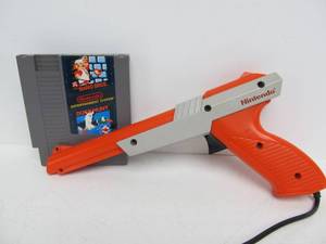 lot 107 image: Super Mario Bros. & Duck Hunt wZapper - Nintendo NES