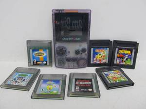lot 112 image: Working Atomic Purple Gameboy Color wGames