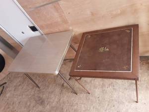lot 22 image: Retro Formica Table & Card Table