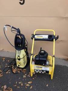 lot 46 image: 2-Pressure Washers-1-Electric 2000 PSI, 1-Karcher 3.75 Hp. 1800 PSI-No Hose Or Gun