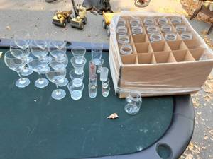 lot 51 image: Large Box Of Bar & Wine Glasses