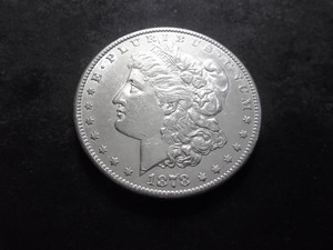 lot 1 image: 1878 S Morgan Silver Dollar
