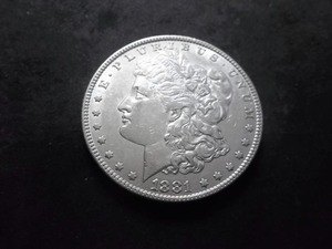 lot 7 image: 1881 Morgan Silver Dollar