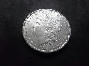 lot 9 image: 1882  Morgan Silver Dollar