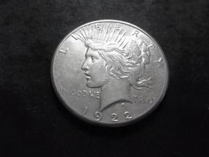 lot 40 image: 1922 S  Silver Peace Dollar