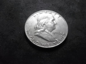 lot 80 image: 1954 D Franklin Half Dollar