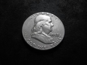 lot 83 image: 1958 Franklin Half Dollar