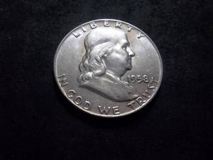 lot 84 image: 1958 D  Franklin Half Dollar
