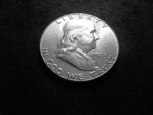 lot 90 image: 1963 Franklin Half Dollar