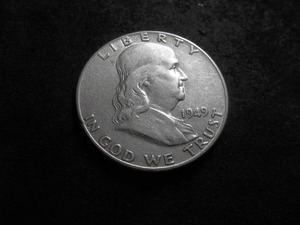 lot 72 image: 1949 Franklin Half Dollar