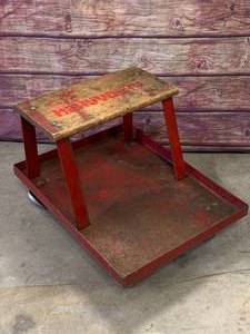 lot 6 image: Sears Heavy Duty Vintage Utility Seat