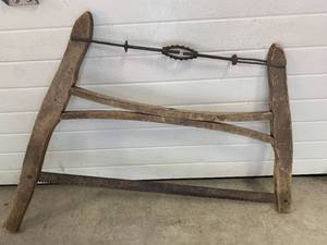 lot 14 image: Antique Bow Saw 28 Blade