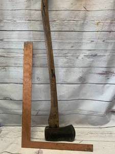 lot 27 image: Vintage Craftsman Vanadium Axe & Square
