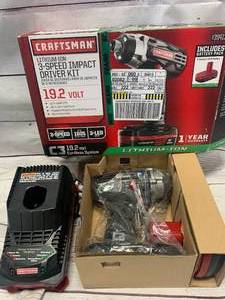 lot 44 image: Craftsman 19.2 Volt 3 Speed Impact Cordless Drill