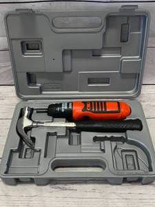 lot 58 image: Black & Decker Cordless Screwdriver, Hammer, & Case