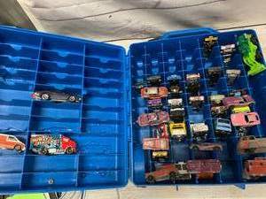 lot 79 image: Hot Wheels Case with Tootsietoy Cars & Others
