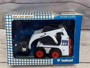lot 87 image: Bobcat 773 Diecast Skidsteer (sold for $40 on Ebay)